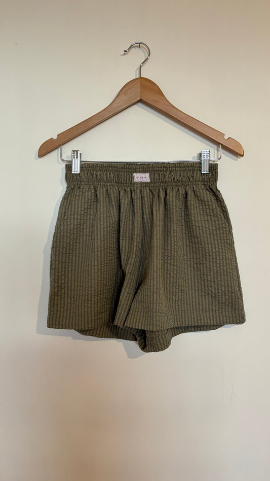 Shorts Verde cemento